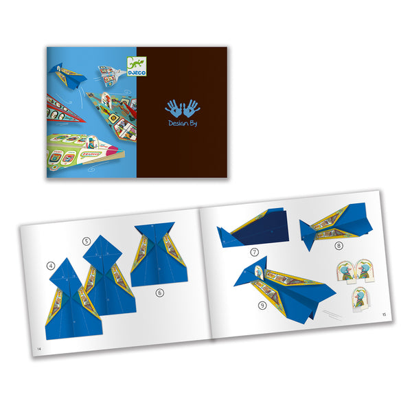 Djeco Origami Kit, Airplanes